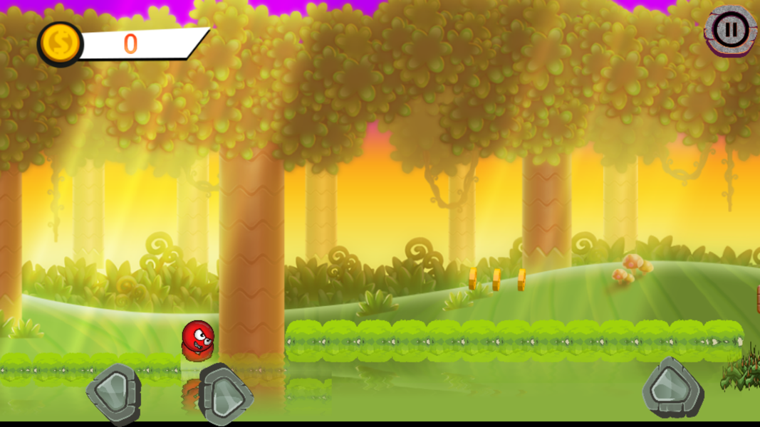 Red Bounce Ball: Blue Monster - Gameplay image of android game