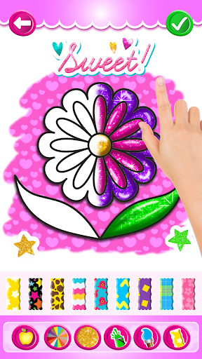 Rainbow Flower Coloring and Dr - Image screenshot of android app