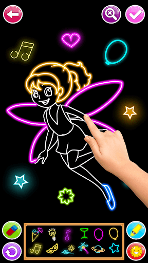 Learn To Draw Glow Numbers - Image screenshot of android app