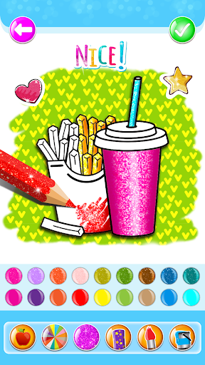 Food Coloring Game - Learn Col - عکس بازی موبایلی اندروید