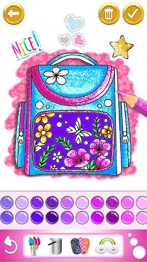 Glitter Dress Coloring Game - Image screenshot of android app