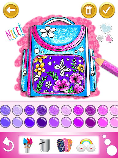 Glitter Dress Coloring Game - عکس برنامه موبایلی اندروید