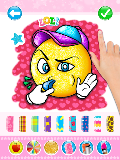 Glitter Emoji Coloring And Drawing - عکس برنامه موبایلی اندروید