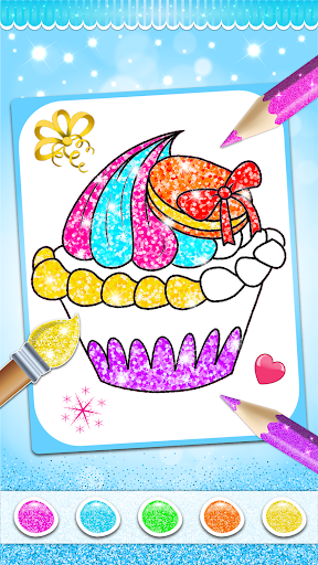 Glitter Ice Cream Coloring - Image screenshot of android app
