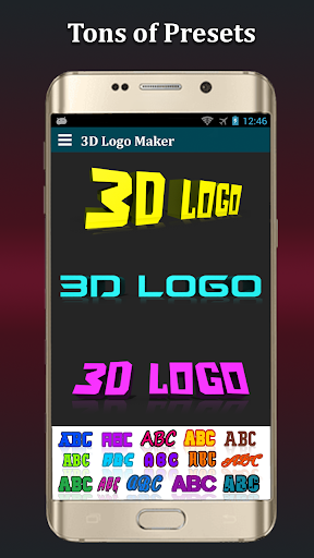 ۳D Text Photo Editor Lite-۳D Logo Maker & ۳D Name - عکس برنامه موبایلی اندروید