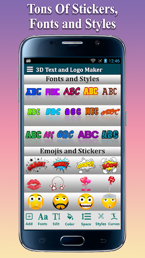 3D Text Photo Editor-3D Logo Maker & 3D Name - Image screenshot of android app