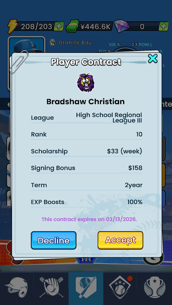 Baseball GOAT - Gameplay image of android game