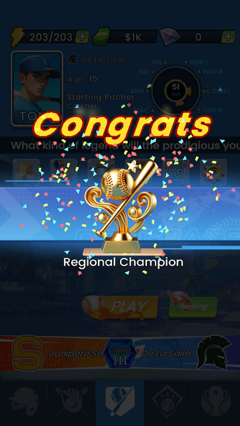 Baseball GOAT - Gameplay image of android game