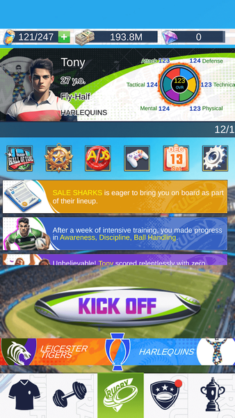 Rugby GOAT - عکس بازی موبایلی اندروید