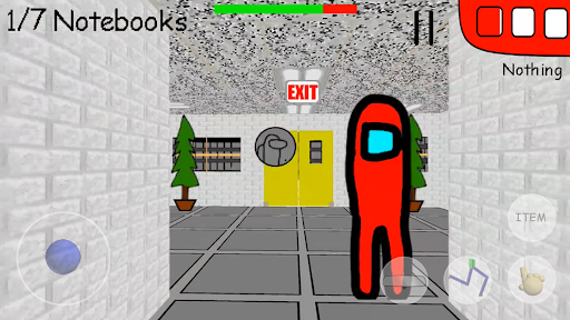 Red Scary Impostor Teacher Among Math Us Kill Mod - Image screenshot of android app