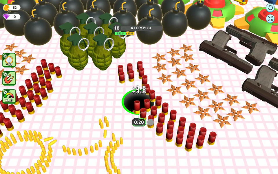 Attack Hole - Black Hole Games - Gameplay image of android game