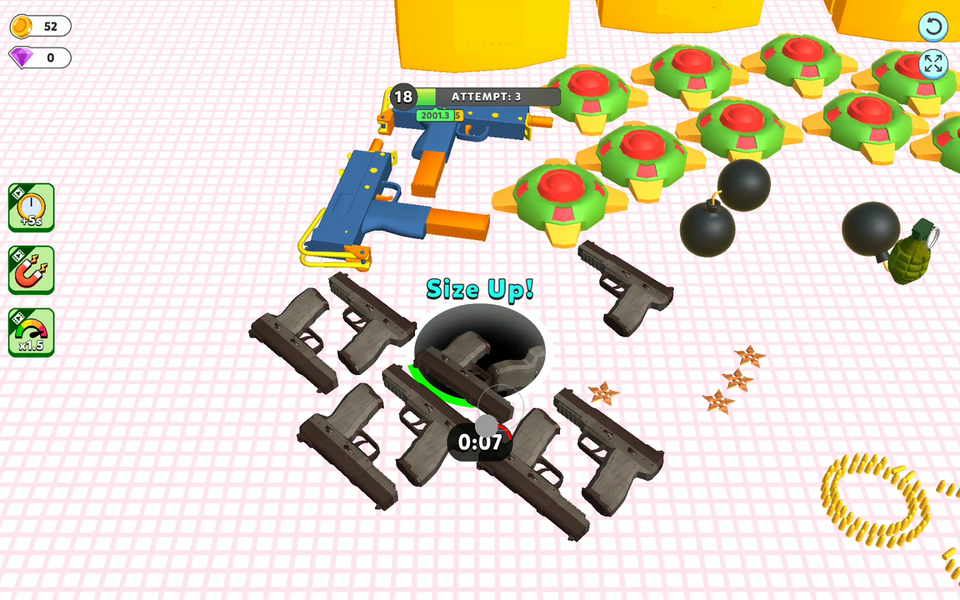 Attack Hole - Black Hole Games - Gameplay image of android game