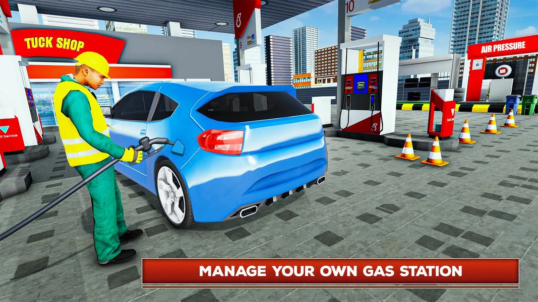 Gas Service Station Simulator - Gameplay image of android game