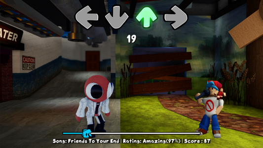 Red Rainbow Friends FNF Mod Game for Android - Download