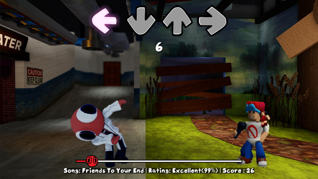 Red Rainbow Friends FNF Mod - عکس بازی موبایلی اندروید