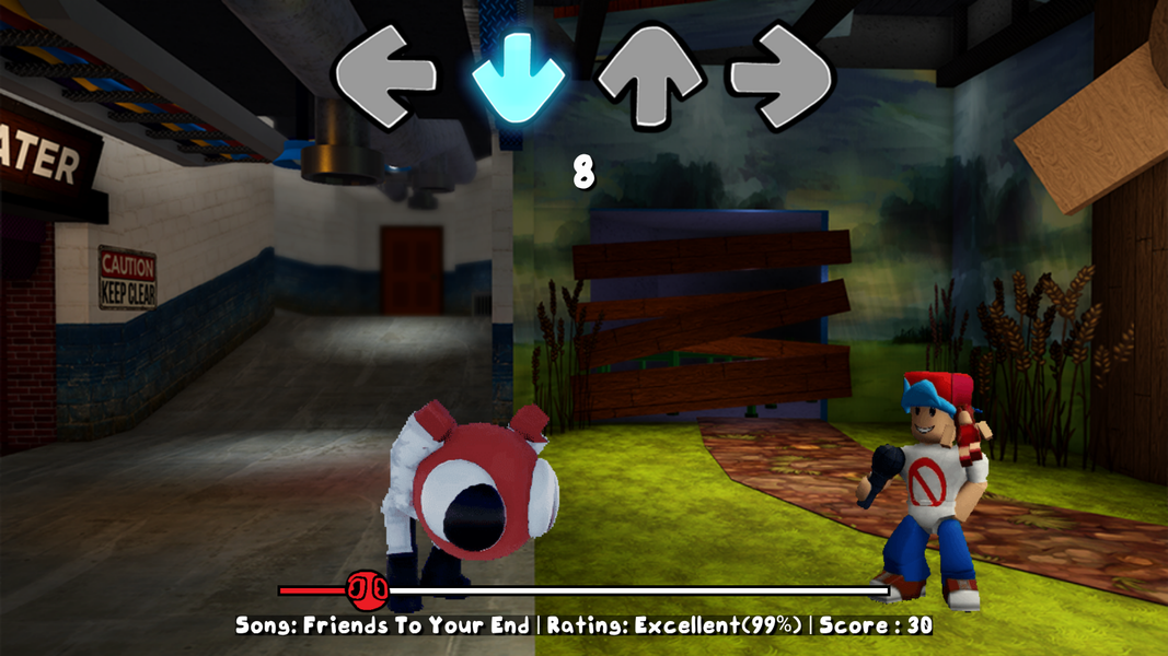 Red Rainbow Friends FNF Mod - عکس بازی موبایلی اندروید