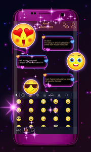 Dark Purple Keyboard - عکس برنامه موبایلی اندروید