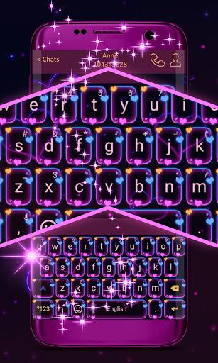 Dark Purple Keyboard - Image screenshot of android app