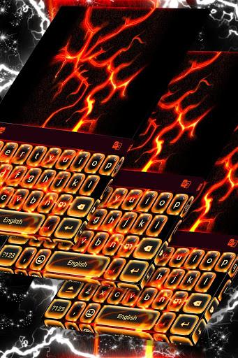 Burning Fire Keyboard - عکس برنامه موبایلی اندروید