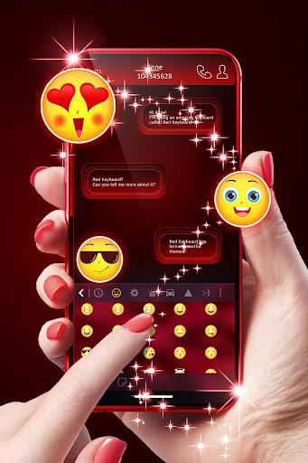 Red Keyboard For Android - عکس برنامه موبایلی اندروید