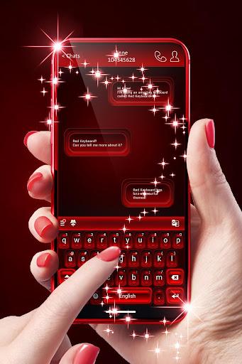 Red Keyboard For Android - عکس برنامه موبایلی اندروید