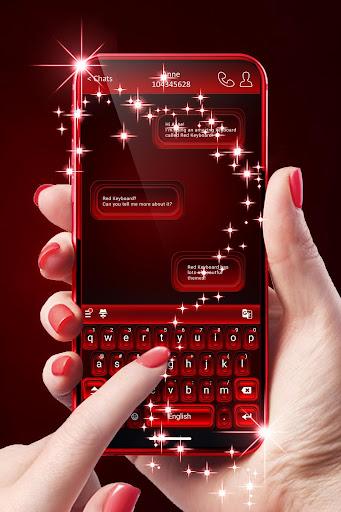 Red Keyboard For Android - Image screenshot of android app
