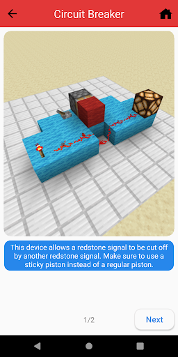Redstone Guide with Tutorials - Image screenshot of android app