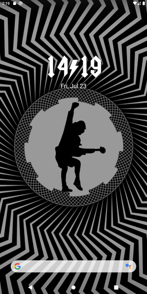 AC/DC Clock And Wallpapers - Image screenshot of android app