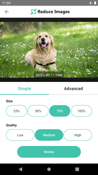Reduce Images - Free Image Resizer - Image screenshot of android app