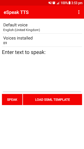 eSpeak NG Text-to-Speech - Image screenshot of android app