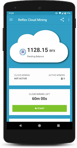 Reflex Cloud Mining - Image screenshot of android app