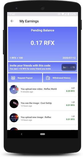 Reflexer - Social Reward - Image screenshot of android app
