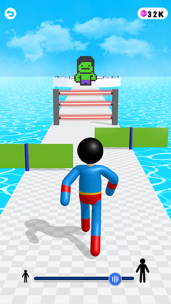 Tall Hero: Superhero Games - Gameplay image of android game
