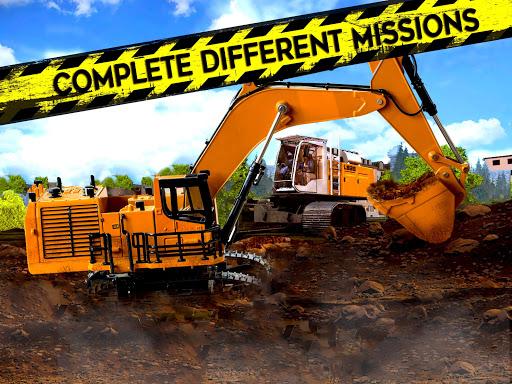 Heavy Excavator Simulator ۲۰۱۸: Road Construction - عکس بازی موبایلی اندروید