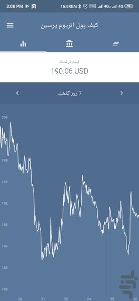 کیف پول اتریوم پرسین - عکس برنامه موبایلی اندروید