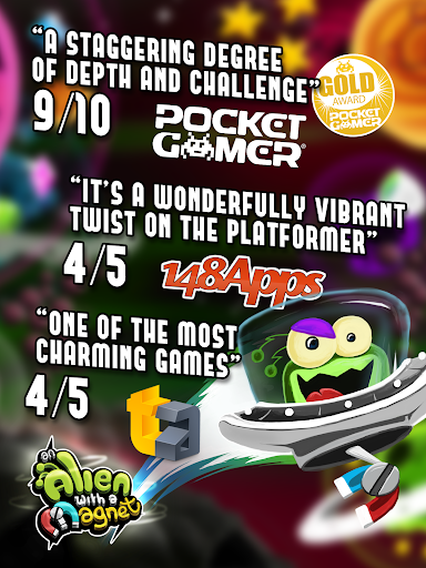 An Alien with a Magnet - Gameplay image of android game