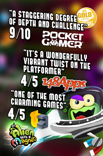 An Alien with a Magnet - Gameplay image of android game