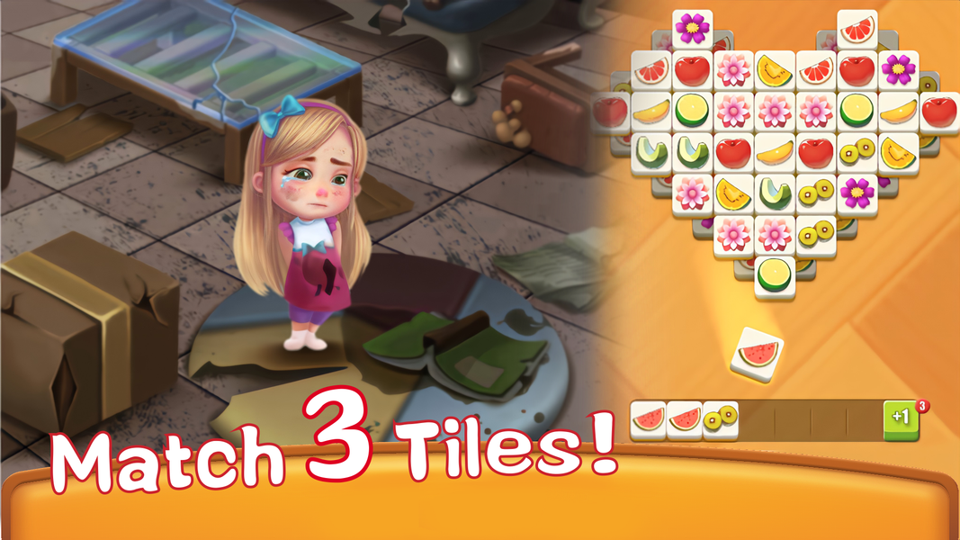 Tile Match Master ۳D:Save Her - عکس بازی موبایلی اندروید