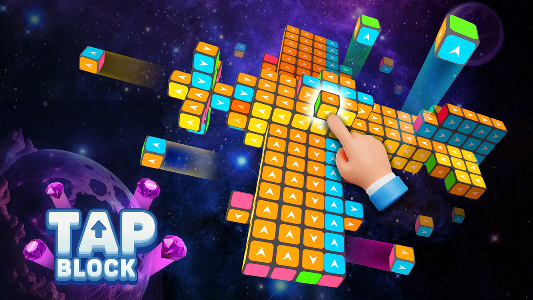 Tap Block Away - Swipe Puzzle - Gameplay image of android game