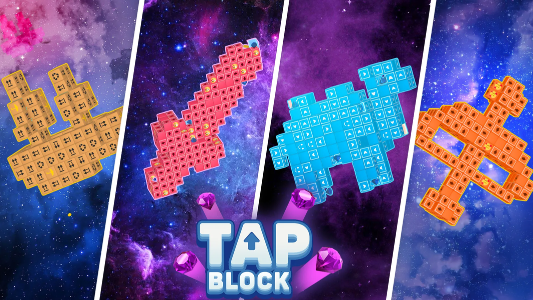Tap Block Away - Swipe Puzzle - Gameplay image of android game