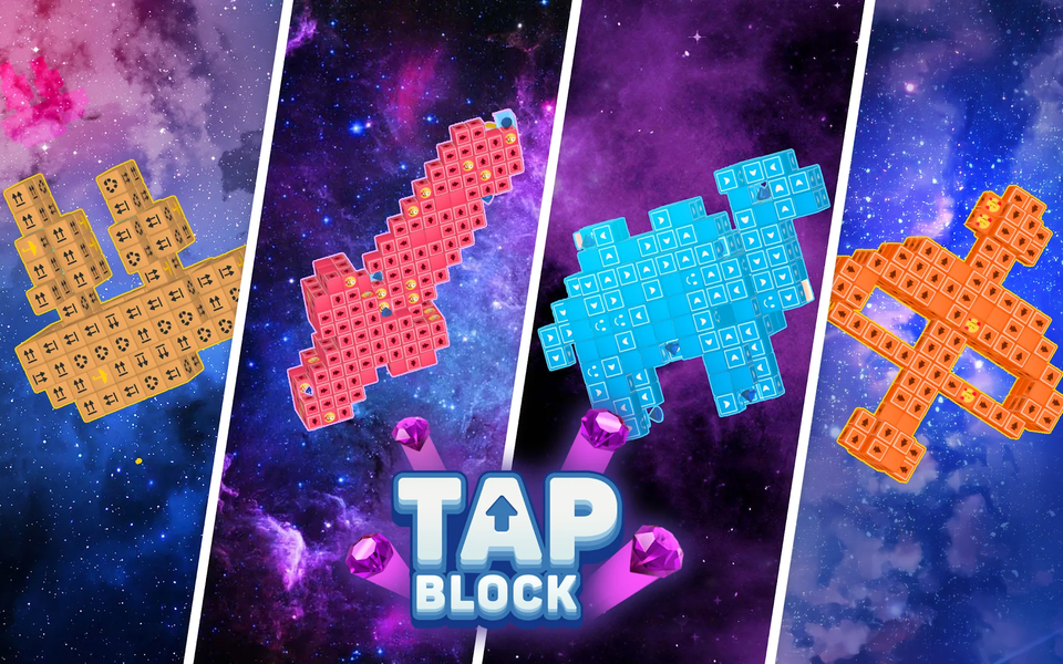 Tap Block Away - Swipe Puzzle - Gameplay image of android game