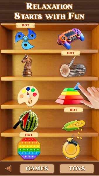 Relaxing Toys ASMR Mini Games - Gameplay image of android game