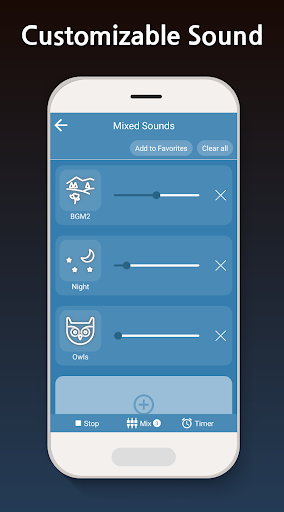 Sleep Sounds - relax melodies - عکس برنامه موبایلی اندروید