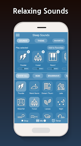 Sleep Sounds - relax melodies - Image screenshot of android app