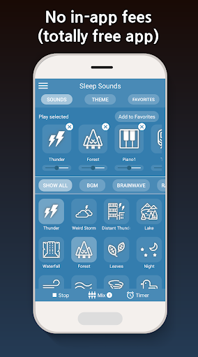 Sleep Sounds - relax melodies - عکس برنامه موبایلی اندروید