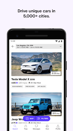 Turo — Car rental marketplace - عکس برنامه موبایلی اندروید