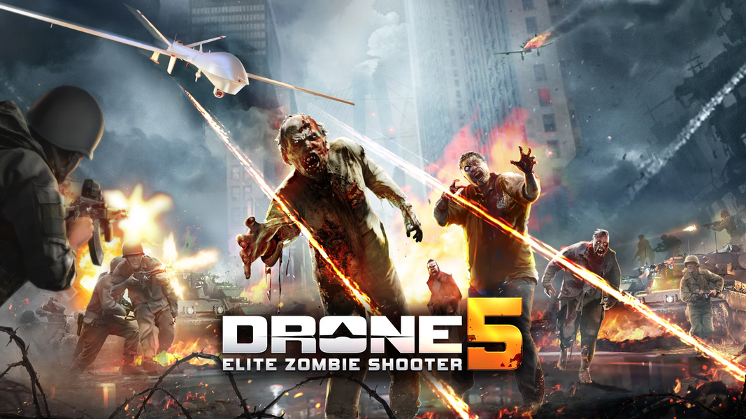 Drone 5: Elite Zombie Shooter - Gameplay image of android game