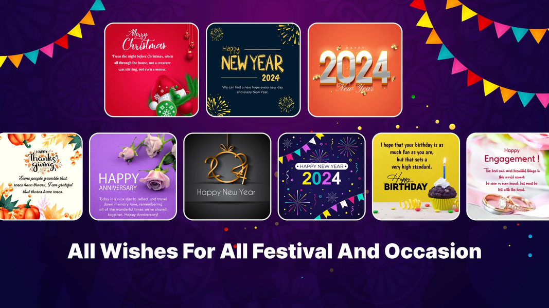 All Wishes And Greeting Cards - عکس برنامه موبایلی اندروید