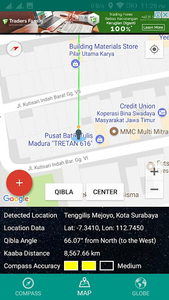 Qibla Direction Compass - Qibl - Image screenshot of android app