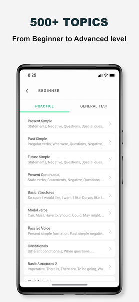 English Grammar Test - عکس برنامه موبایلی اندروید